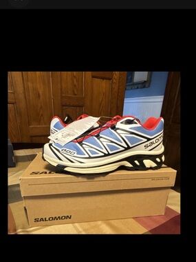 Salomon White Blue Red Men’s Trail Running Sneakers

-**Deadstock** - Brand new